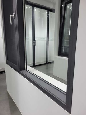 EPDM / Silicone Sealant Aluminum Casement Windows Customized For Home