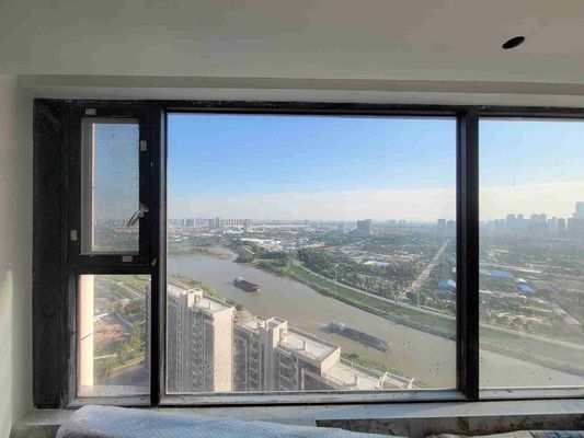 Custom Aluminum Frame Casement Windows Anodized / Powder Coated Surface Treatment