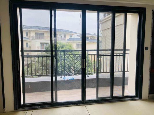 Home Aluminium Door Easy Installation Laminated Glass Sliding Door 1.2mm-2.5mm