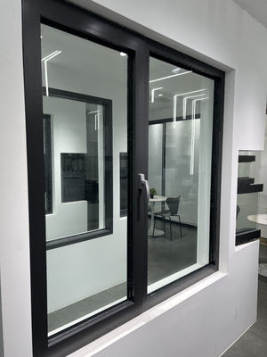 Weißes Pulverbeschichtung Aluminium-Gehäuse Fenster mit 90° offener Grad anodierte Oberfläche und Glasfaser-Bildschirm